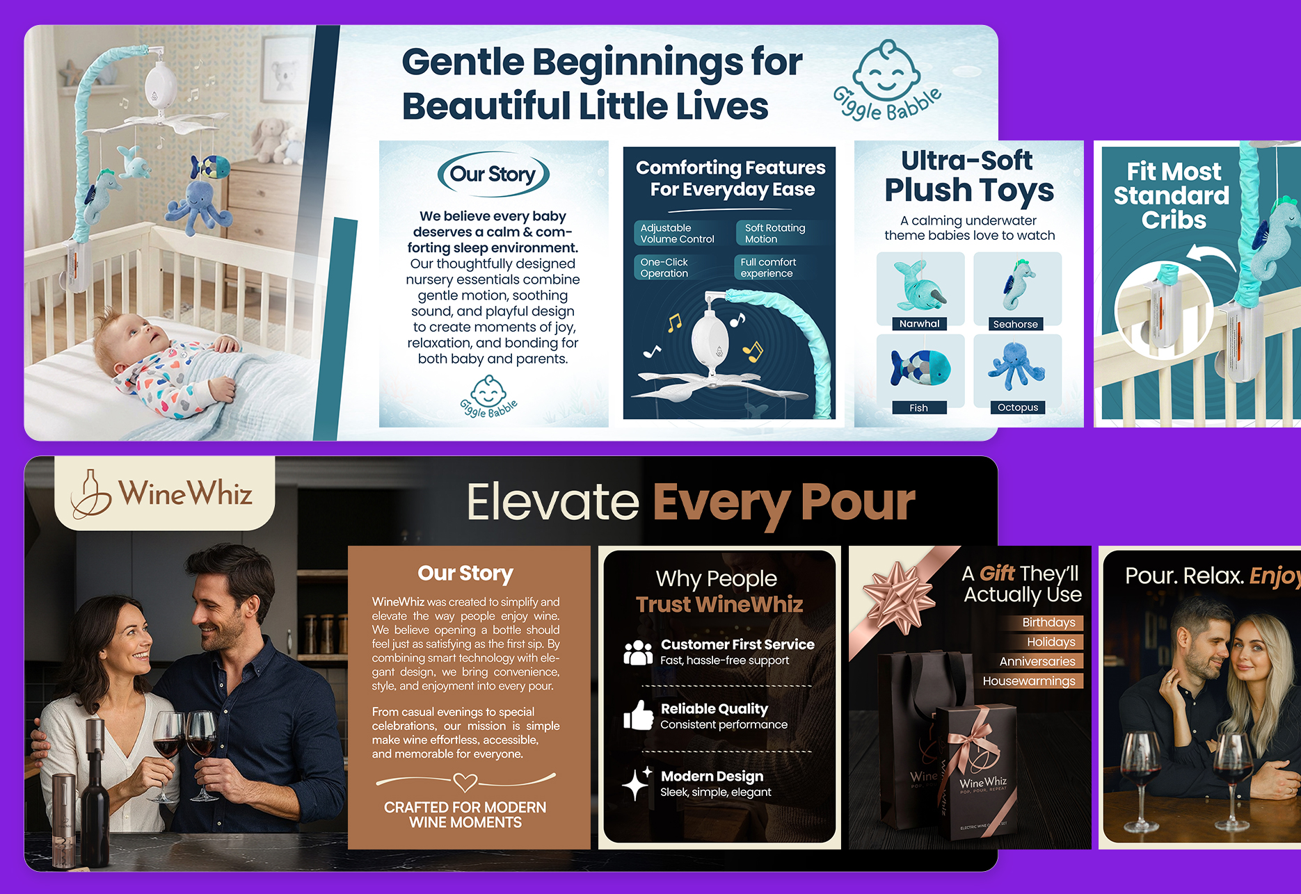 Brand story design example