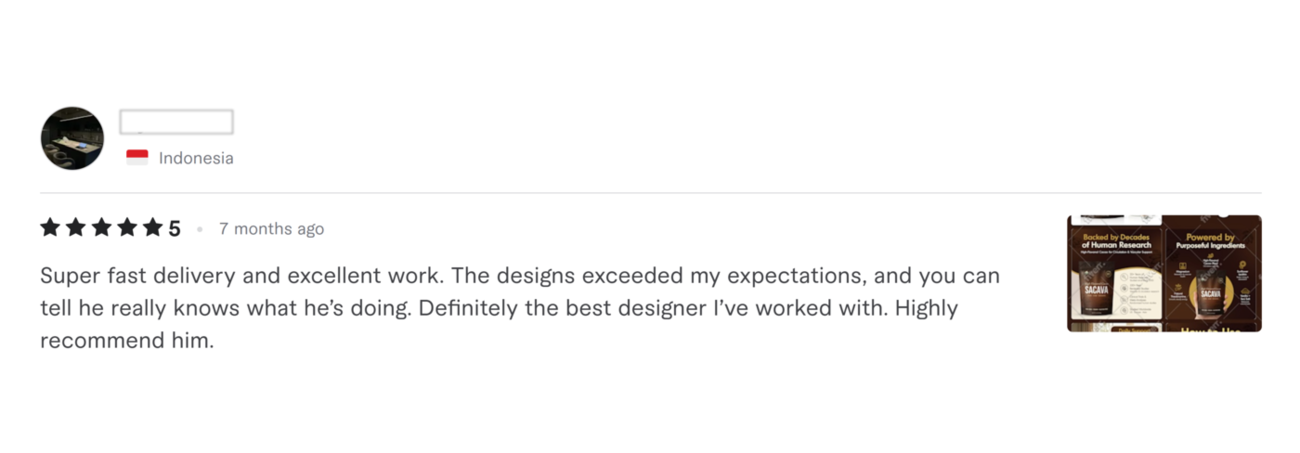 Verified Fiverr review 10