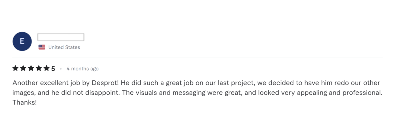 Verified Fiverr review 3