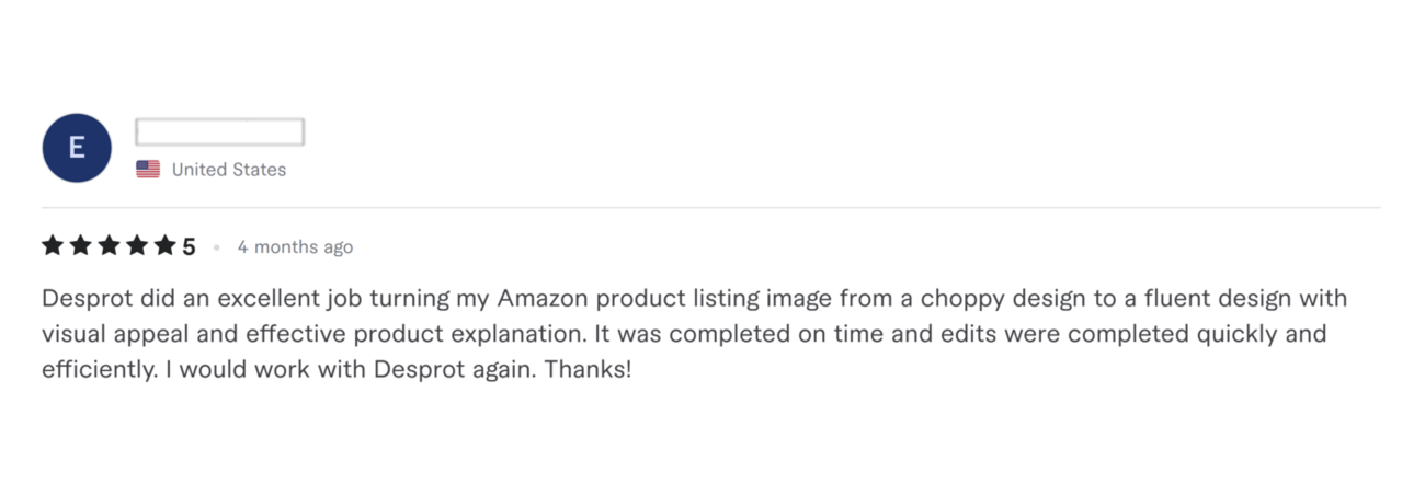 Verified Fiverr review 4